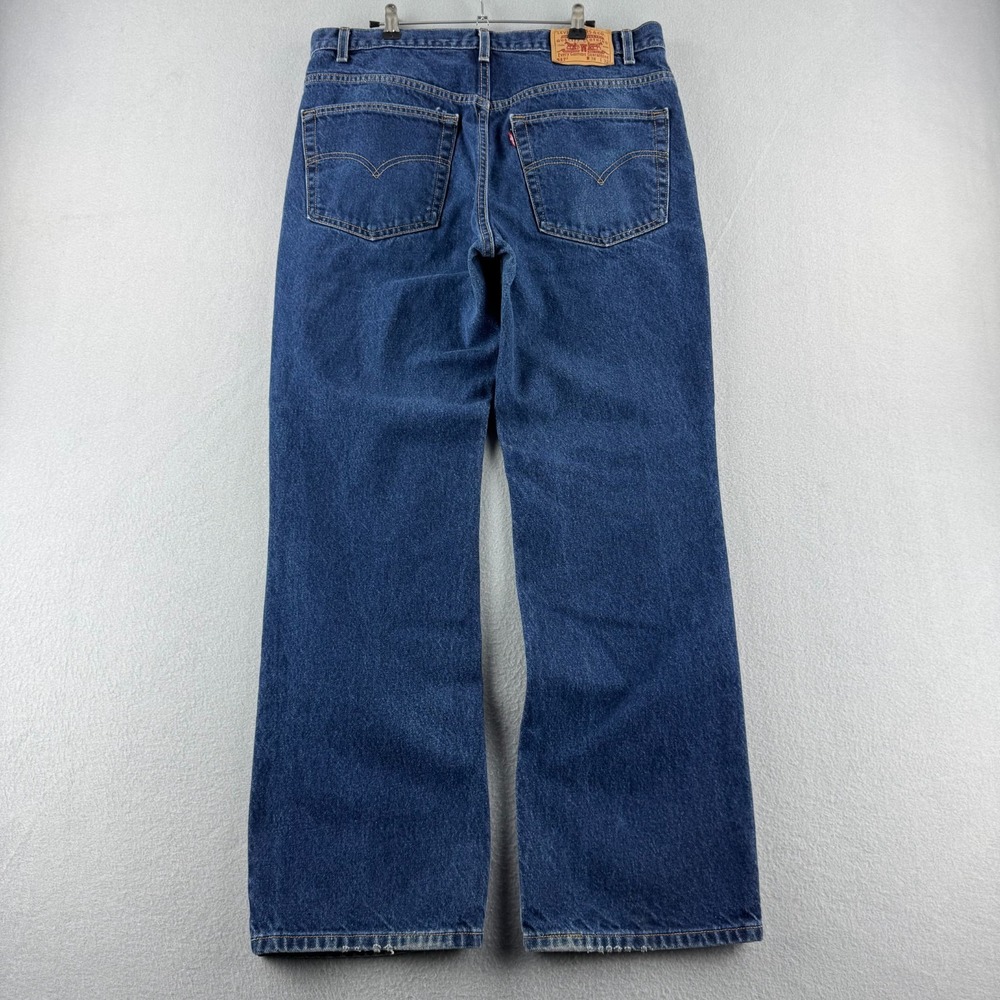 Vintage Levis Jeans Mens 38x32 (Fits 36x31) Blue Denim 517 Bootcut Made in USA